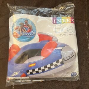 NEW Intex Boat Pool Cruiser Inflatable Swimming Pool Float Airplane